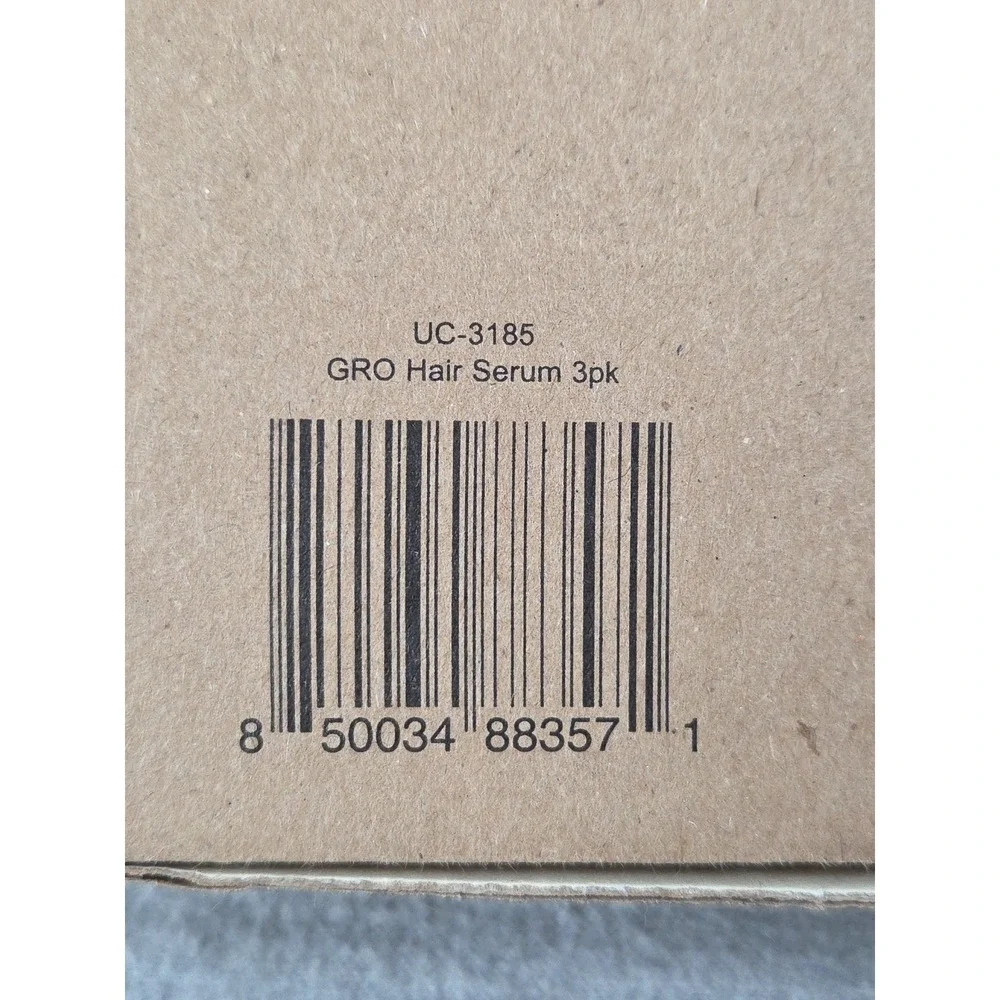 Vegamour GRO Thinning Hair Serum 90 Day Supply 3 Bottles NEW in Box Sealed
